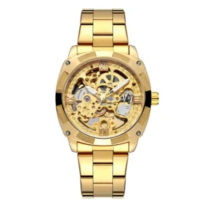 Square Skeleton Mechanical Watch