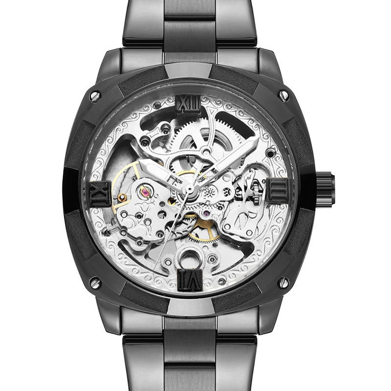 Square Skeleton Mechanical Watch - Image 2