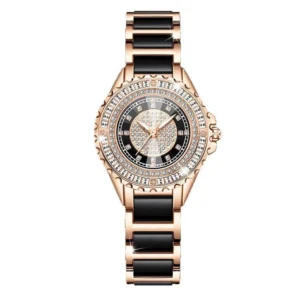 Starry Sky Diamond-Set Steel Strap Quartz Watch
