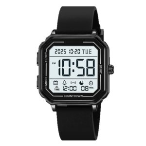 Retro Square Multifunction Electronic Watch
