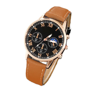 Vintage Roman Dial Multifunction Quartz Watch