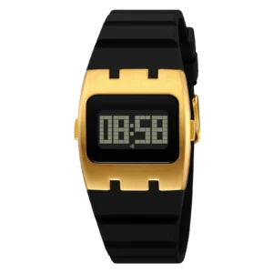 Retro trapezoid digital watch
