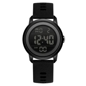Minimalist round sports digital watch