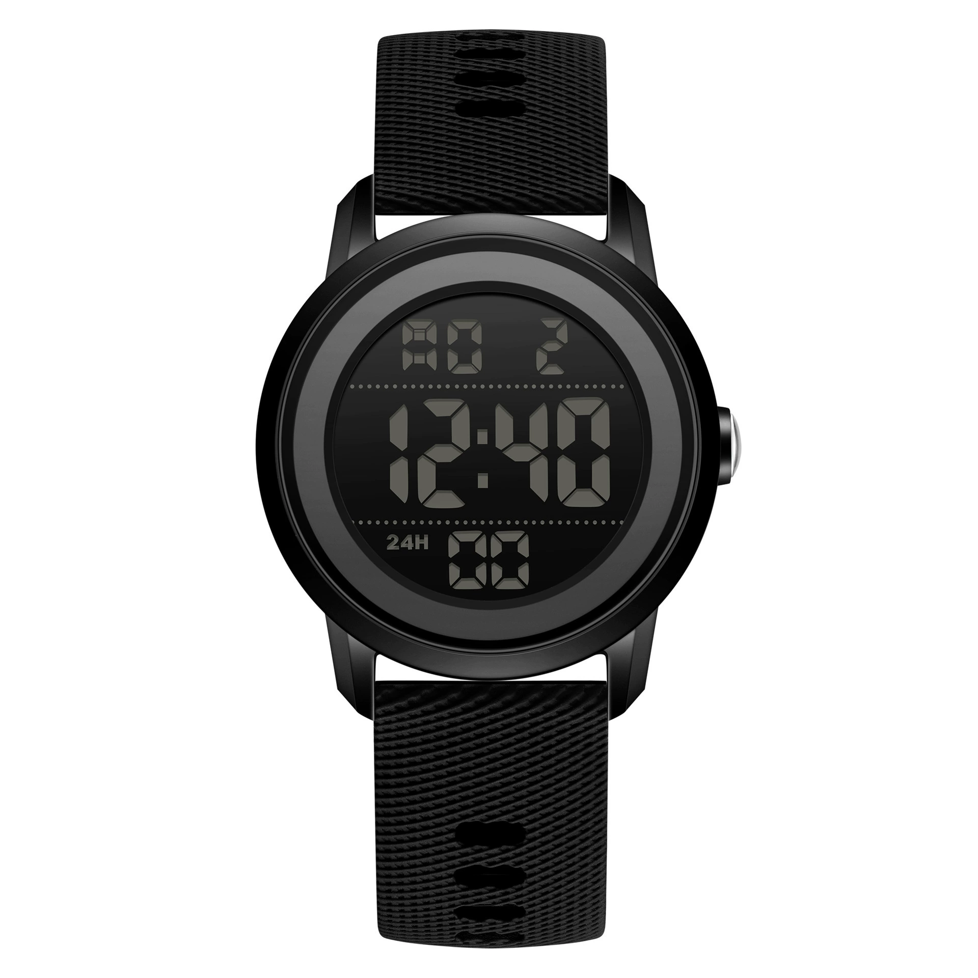 Minimalist round sports digital watch