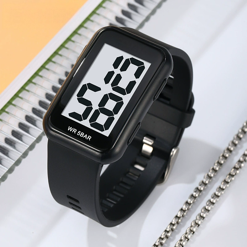 Large Digital Waterproof Square Electronic Watch - Image 3