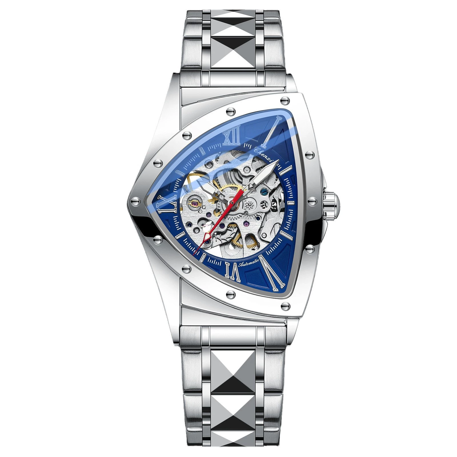 Triangular Hollow Mechanical Wristwatch