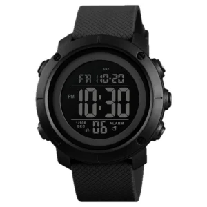 Hardcore outdoor style round electronic watch